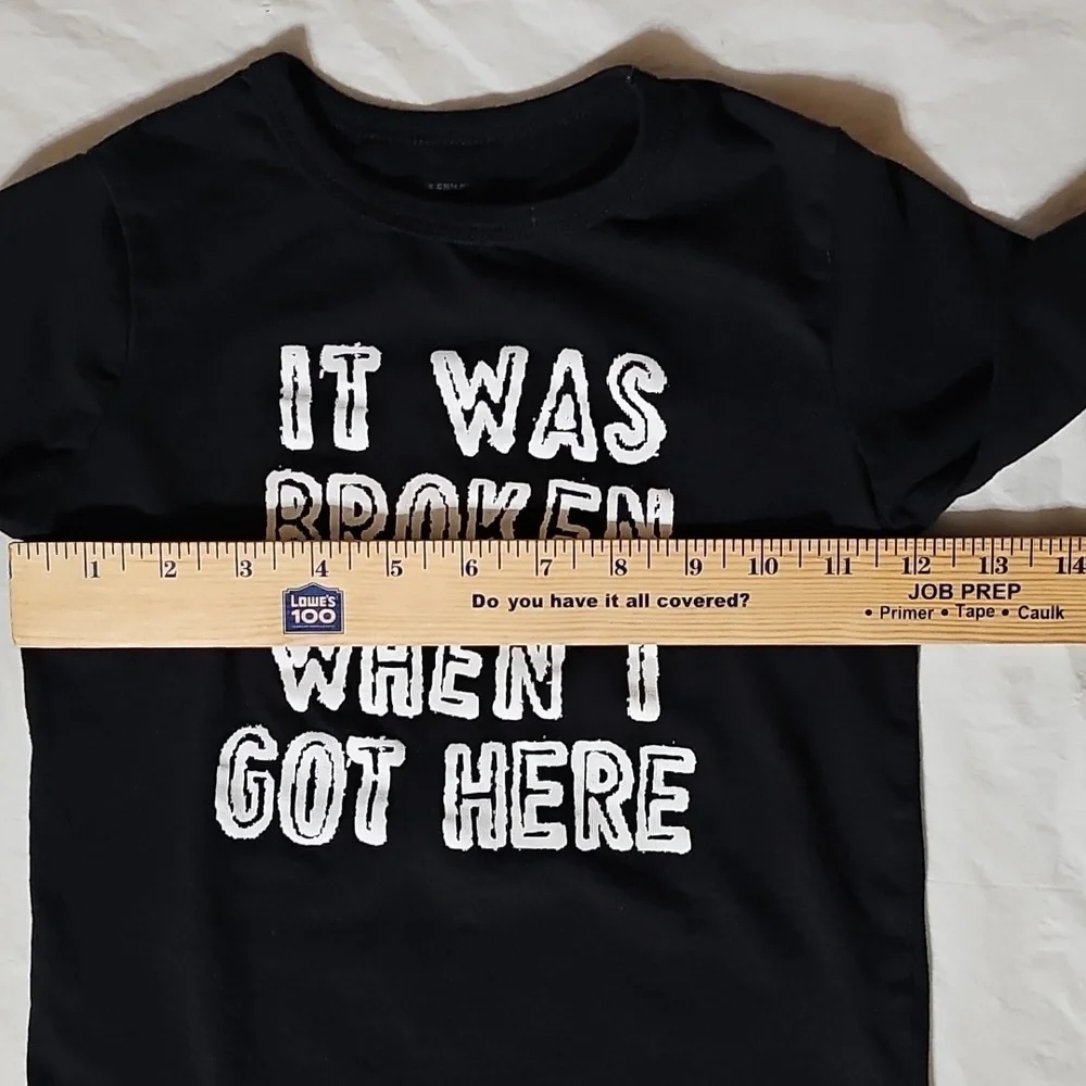The Children's Place Kids Size 5T Black Long Sleeve T-Shirt IT WAS BROKEN WHEN I